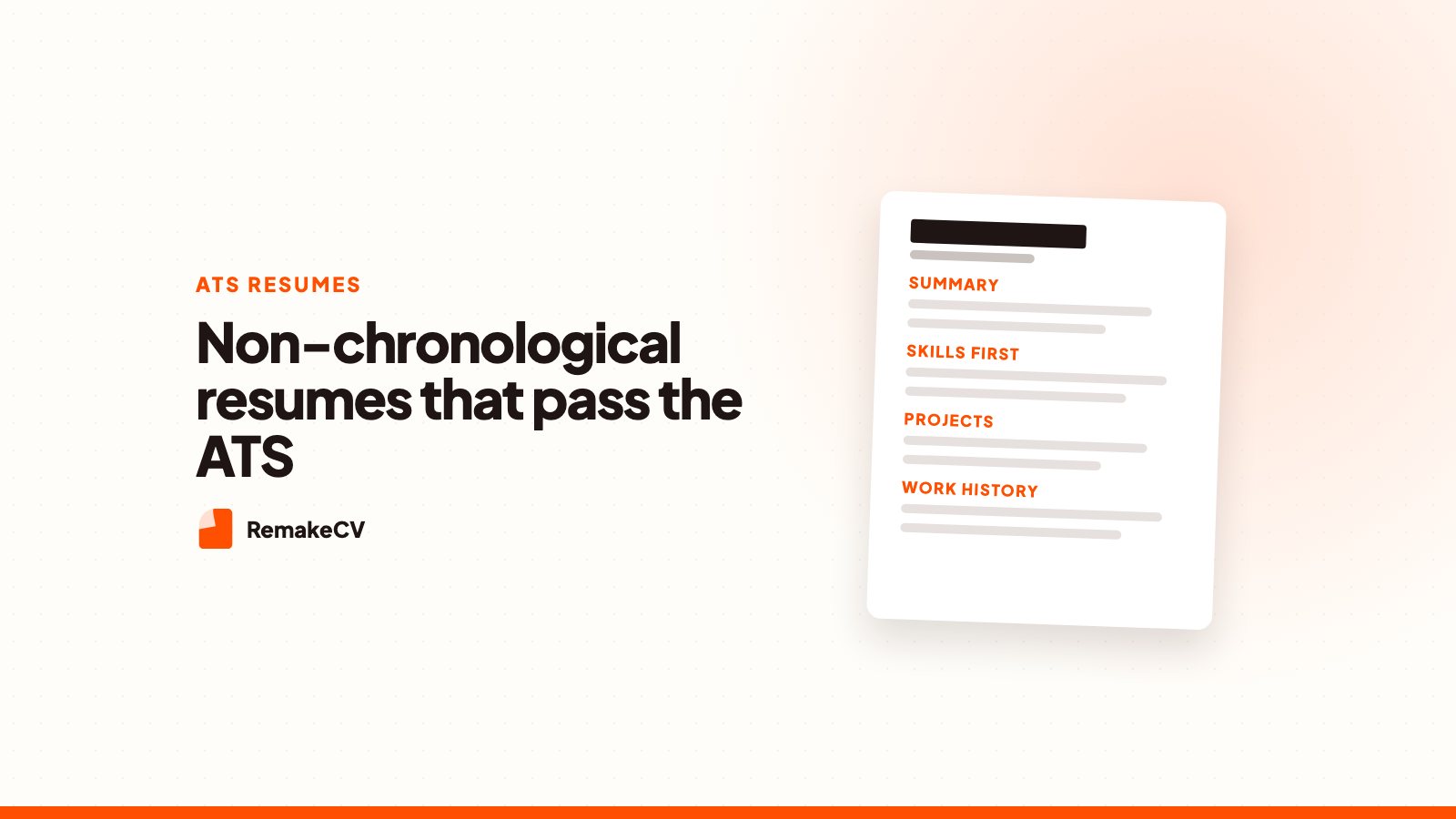 The Best Non-Chronological Resume Templates For ATS Success